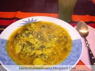 Receta de arroz con coliflor y acelgas