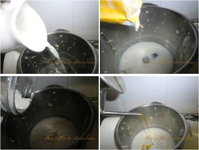 Quiche de tetilla, puerros y camarones