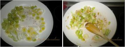 Quiche de tetilla, puerros y camarones