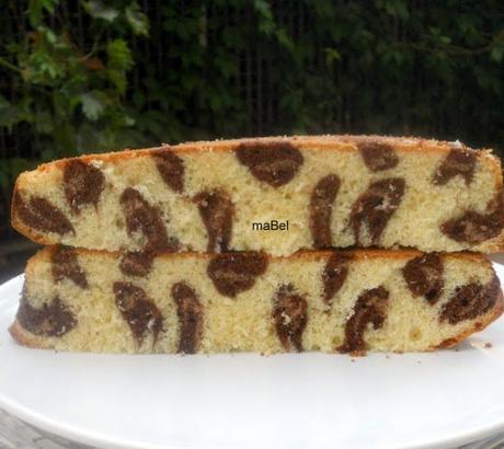 Torta leopardo -  Leopard print cake inside