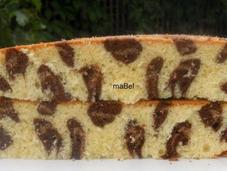 Torta leopardo Leopard print cake inside