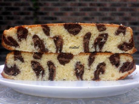 Torta leopardo -  Leopard print cake inside