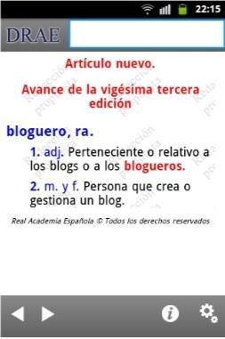 El diccionario RAE al alcance de la mano
