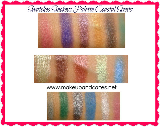 Smokey Palette de Coastal Scents . Review y Swatches.