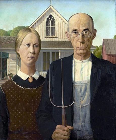 American Gothic-Grant Wood