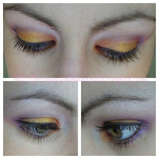 Maquillaje en tonos Naranja + Morado + Rosas