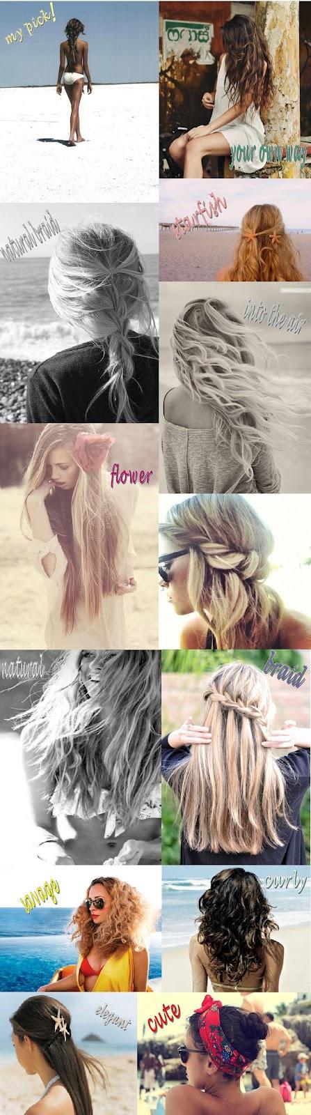 Beach hairstyle inspiration