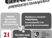 Editatón clubes estudiantiles- Wikipedistas trabajando este sábado Julio