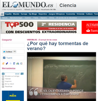 VÍDEO QUE EXPLICA CÓMO SE GENERAN LAS TORMENTAS DE VERANO