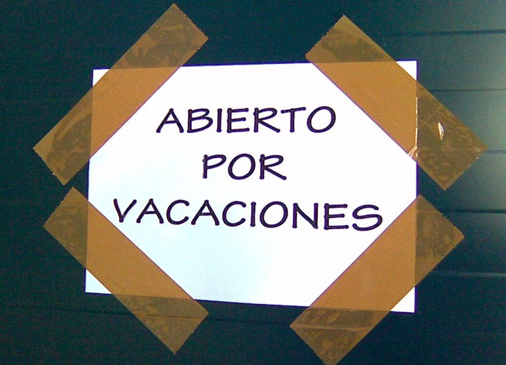 No Cerramos por Vacaciones