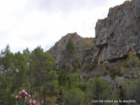 El Gorg del Salt en el Barranco de la Encantada (Planes, Alicante)