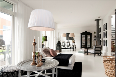 Blanco y Negro Rustico Sueco