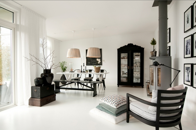 Blanco y Negro Rustico Sueco