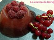 Fresco, ligero saludable: gelatina frambuesa