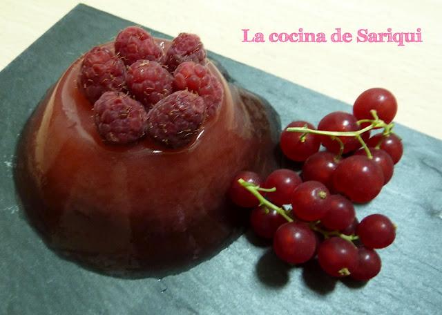 Fresco, ligero y saludable: Gelatina de frambuesa