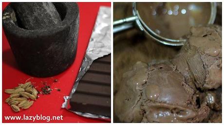 Helado de chocolate con cardamomo