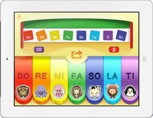 Aplicación de piano para niños para el Ipad