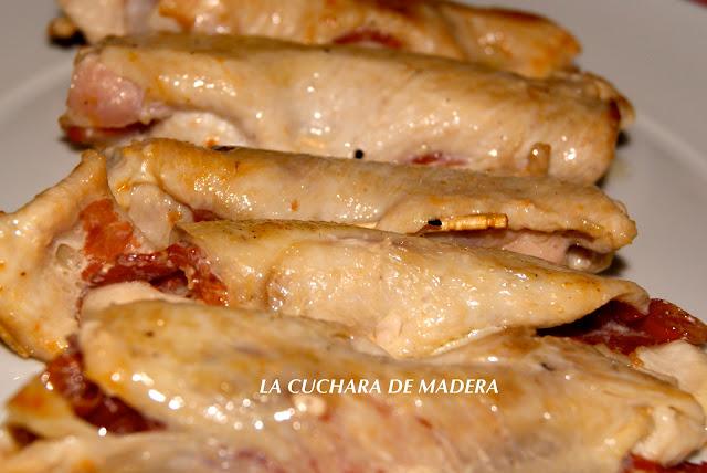 PECHUGAS DE POLLO RELLENAS DE LANGOSTINO