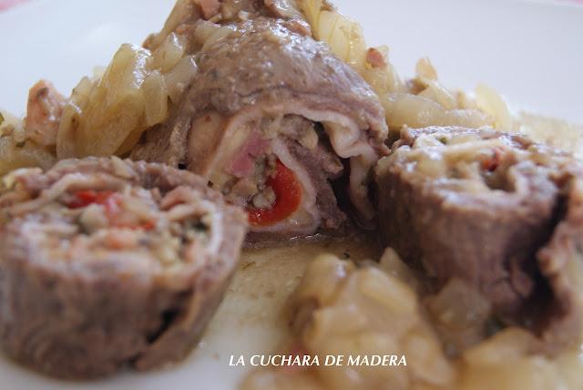 ROLLITOS DE TERNERA RELLENOS Y CUSCÚS