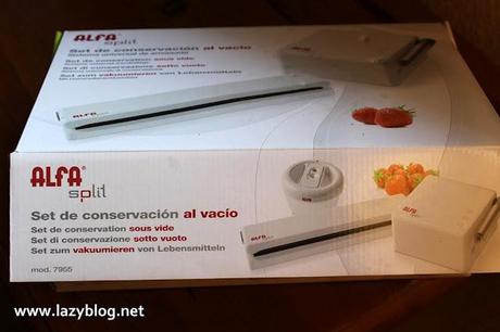 Prueba de la envasadora al vacío ALFA SPLIT