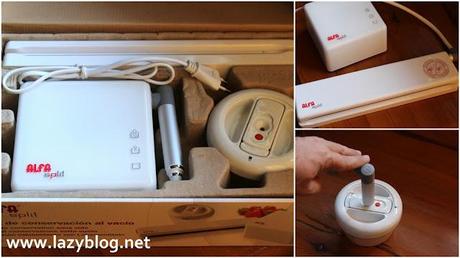 Prueba de la envasadora al vacío ALFA SPLIT