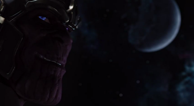 La aparición e Thanos en los créditos de Los Vengadores. AQUí