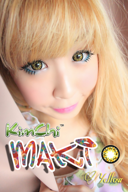 Lentes de contacto dorados