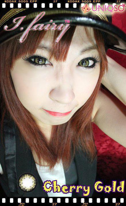 Lentes de contacto dorados