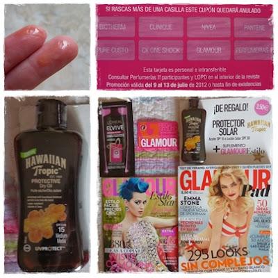 Hawaiian Tropic . . . con la revista Glamour