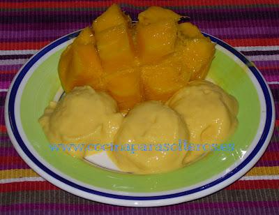 Helado de mango