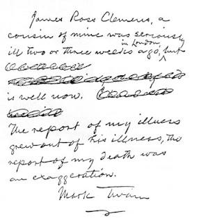 La muerte exagerada de Mark Twain