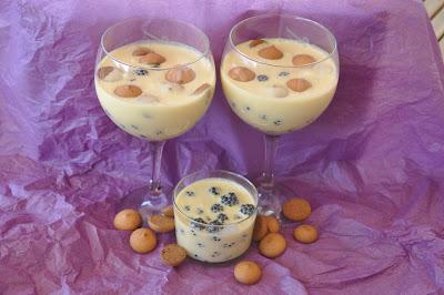 Crema De Mascarpone Con Moras Y Galletas