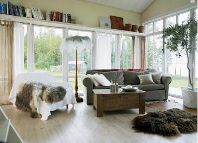 Cabana Sueca en Maderas Oscuras