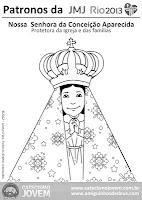 DIBUJOS PARA NIÑOS DE LOS PATRONOS DE LA JMJ RIO 2013