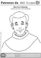DIBUJOS PARA NIÑOS DE LOS PATRONOS DE LA JMJ RIO 2013