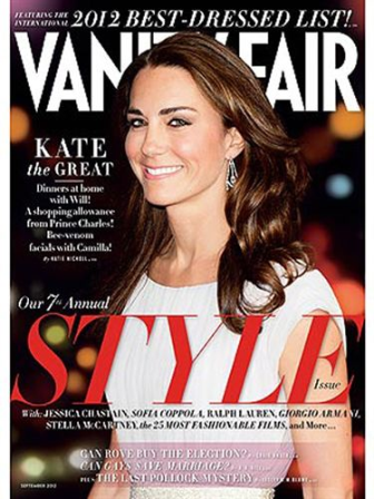 Kate Middleton elegida por Vanity Fair la más elegante