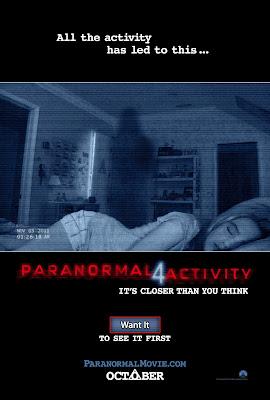 Paranormal Activity 4 nuevo poster y trailer completo en español