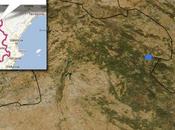 Imagen satélite (02.08.2012) incendio Parque Natural Alto Tajo (Guadalajara)