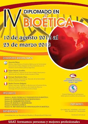 IV DIPLOMADO EN BIOÉTICA
