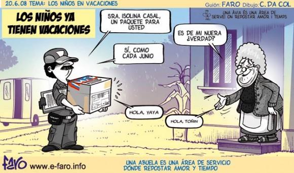 Humor y niños en verano