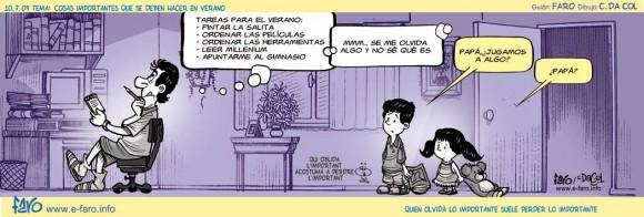 Humor y niños en verano