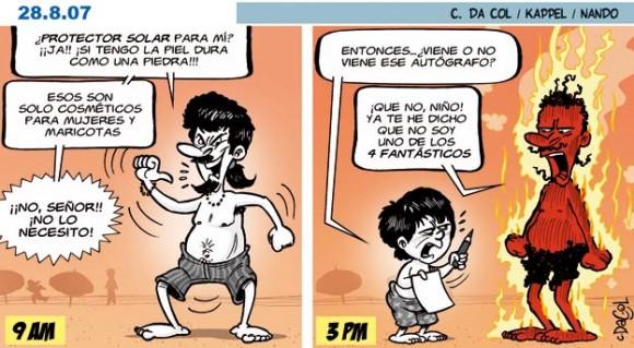 Humor y niños en verano