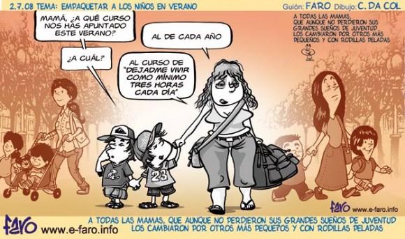 Humor y niños en verano