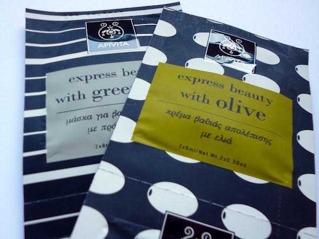 Mascarillas de la línea Express Beauty de APIVITA