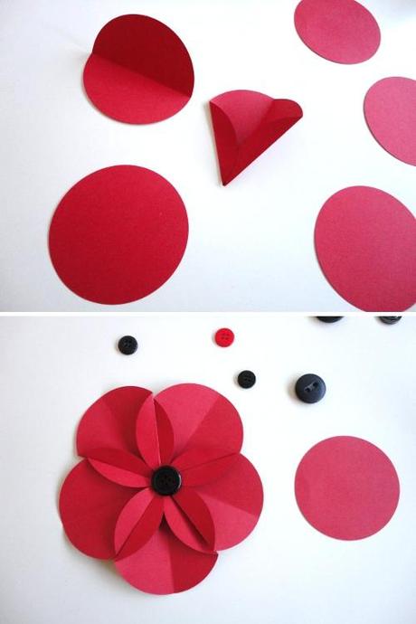 DIY tutorial scrapbook para tarjetas invitaciones o envoltorio de regalo con forma de flor