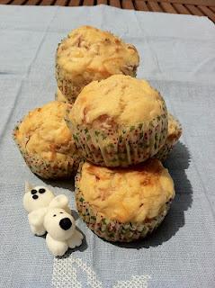 MUFFINS DE JAMÓN Y QUESO