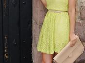 Lime dress.