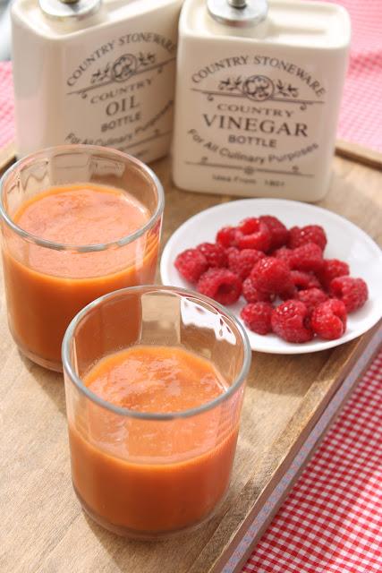 Summer Drinks -Gazpacho de frambuesa