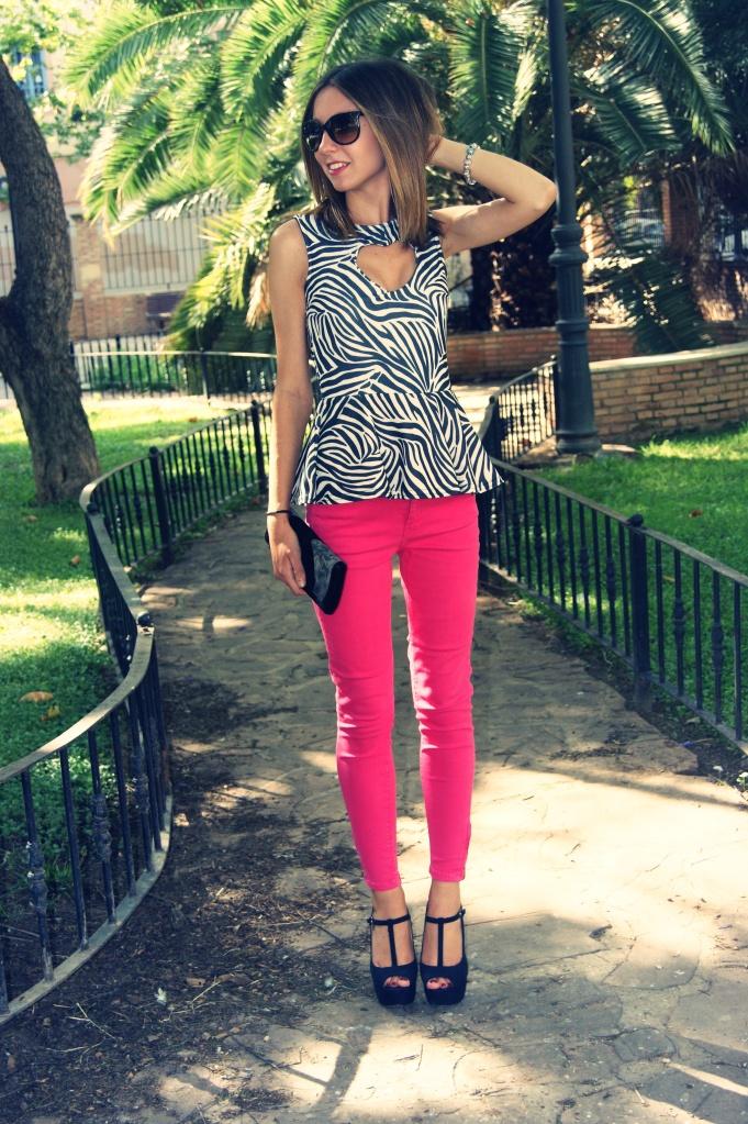 Zebra print + flour touch