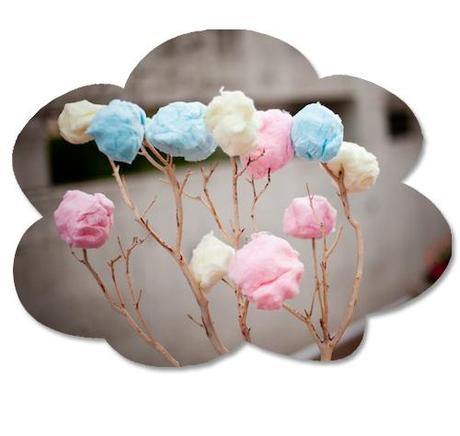 Mesas de dulces: algodón dulce